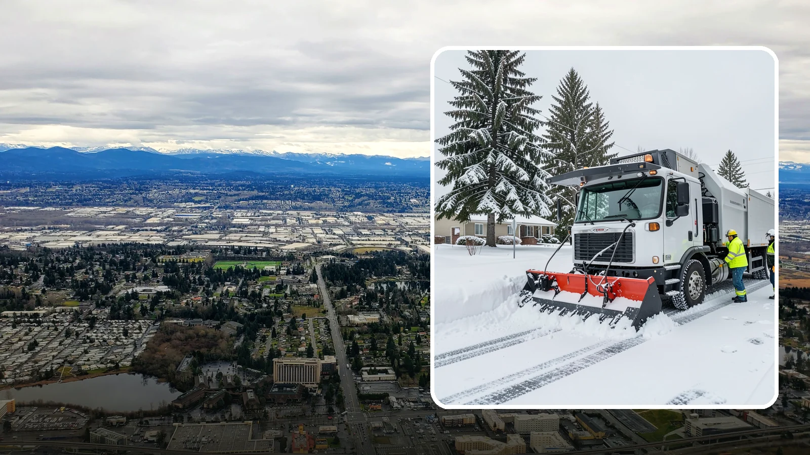 Property Management Snow Plowing in SeaTac, King County, WA - We plow entire property management portfolios under one contract so every site you oversee is cleared and documented consistently.