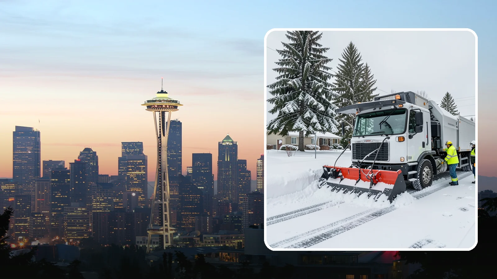 Property Management Snow Plowing in Seattle, King County, WA - We plow entire property management portfolios under one contract so every site you oversee is cleared and documented consistently.