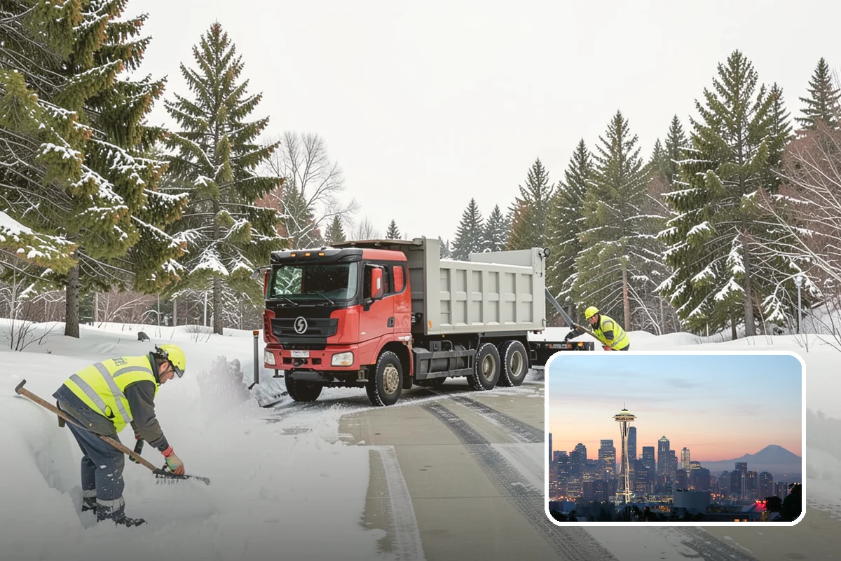Property Management Snow Plowing in Seattle, King County, WA - Entire portfolio served under one contract and contact