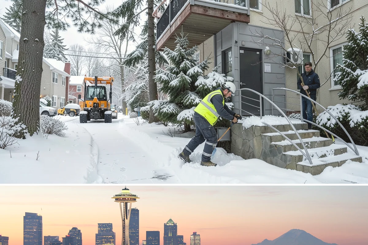 Property Management Snow Plowing in Seattle, King County, WA - Consolidate your portfolio under one contract before winter so every site is covered from the first storm.