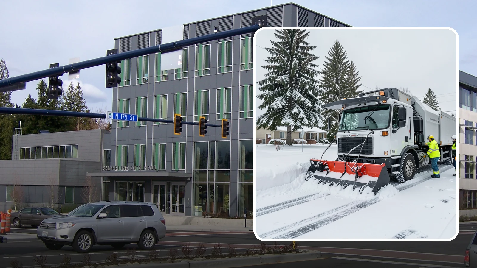 Property Management Snow Plowing in Shoreline, King County, WA - We plow entire property management portfolios under one contract so every site you oversee is cleared and documented consistently.