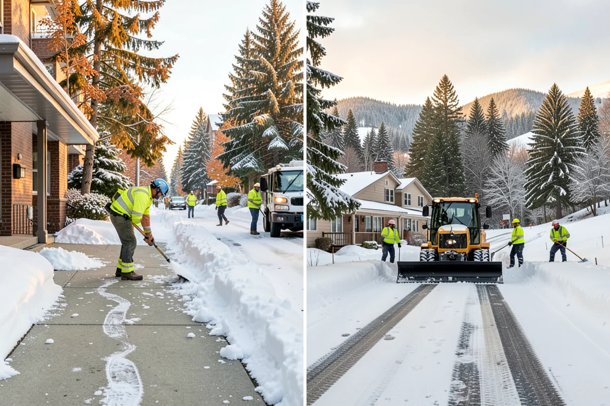Property Management Snow Plowing in Shoreline, King County, WA - Inventory every property and set per-site priorities and standards