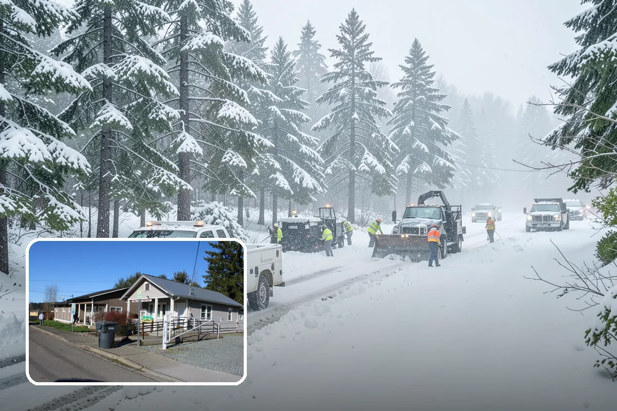 Property Management Snow Plowing in South Prairie, Pierce County, WA - Entire portfolio served under one contract and contact