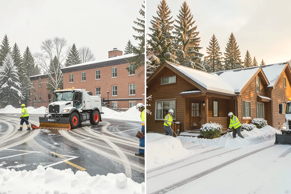 Property Management Snow Plowing in Stanwood, Snohomish County, WA - Inventory every property and set per-site priorities and standards