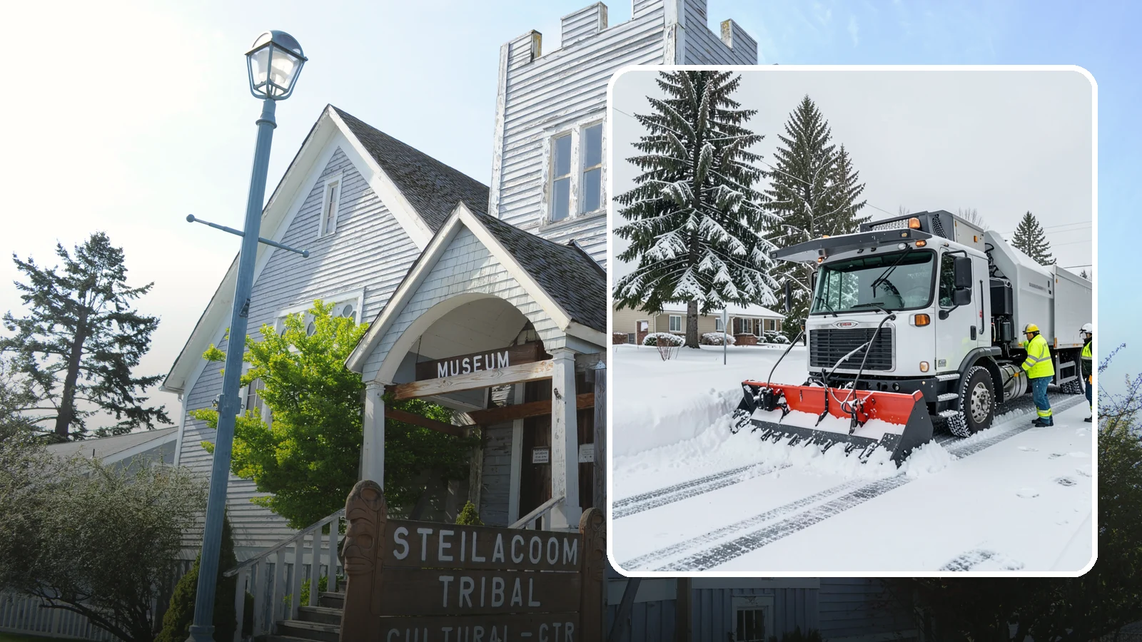 Property Management Snow Plowing in Steilacoom, Pierce County, WA - We plow entire property management portfolios under one contract so every site you oversee is cleared and documented consistently.