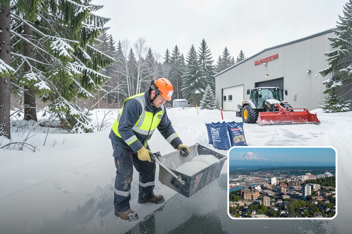 Property Management Snow Plowing in Tacoma, Pierce County, WA - Entire portfolio served under one contract and contact
