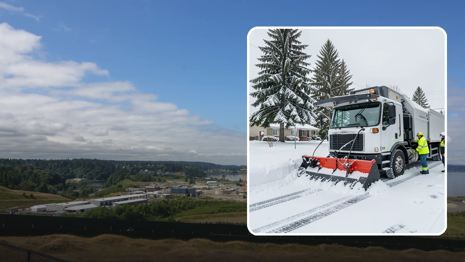 Property Management Snow Plowing in University Place, Pierce County, WA - We plow entire property management portfolios under one contract so every site you oversee is cleared and documented consistently.