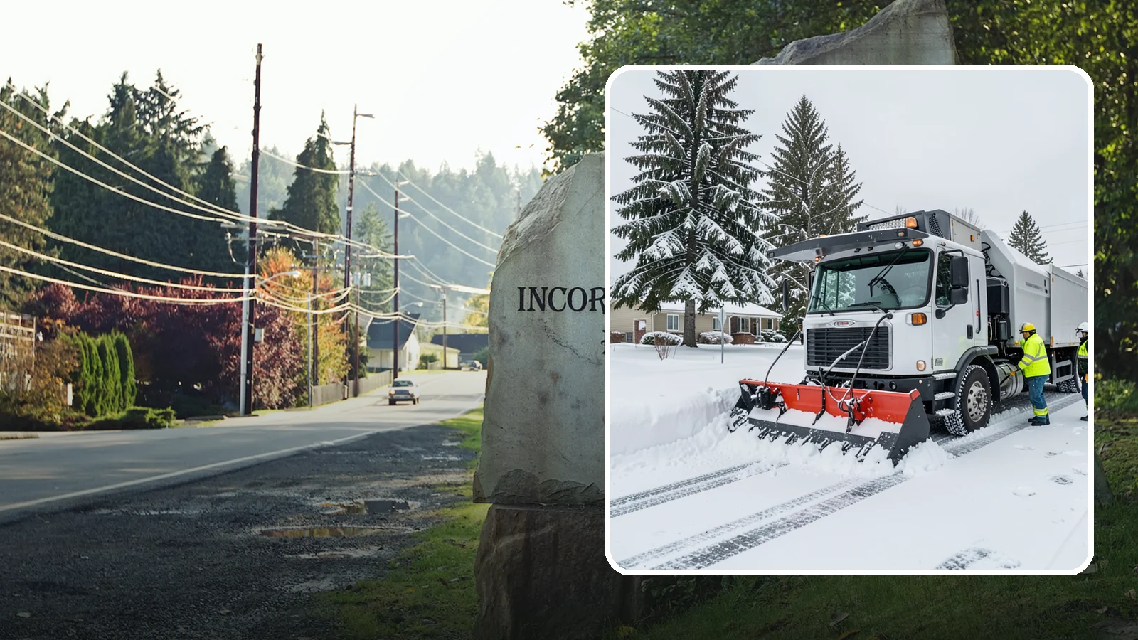 Property Management Snow Plowing in Wilkeson, Pierce County, WA - We plow entire property management portfolios under one contract so every site you oversee is cleared and documented consistently.