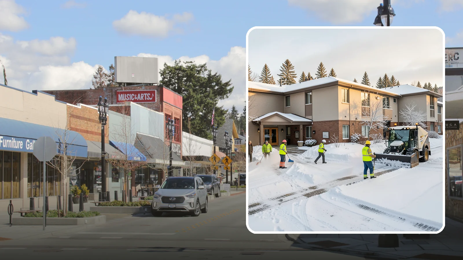 Property Management Snow Removal in Bothell, King County, WA - We give Western Washington property managers one reliable snow partner for every building in their portfolio, with consistent...