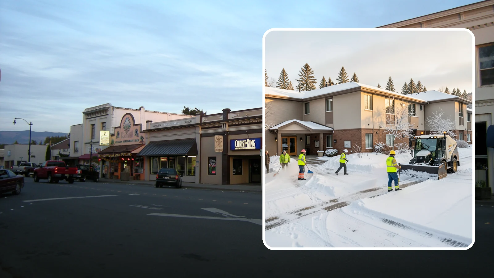Property Management Snow Removal in Burlington, Skagit County, WA - We give Western Washington property managers one reliable snow partner for every building in their portfolio, with consistent...