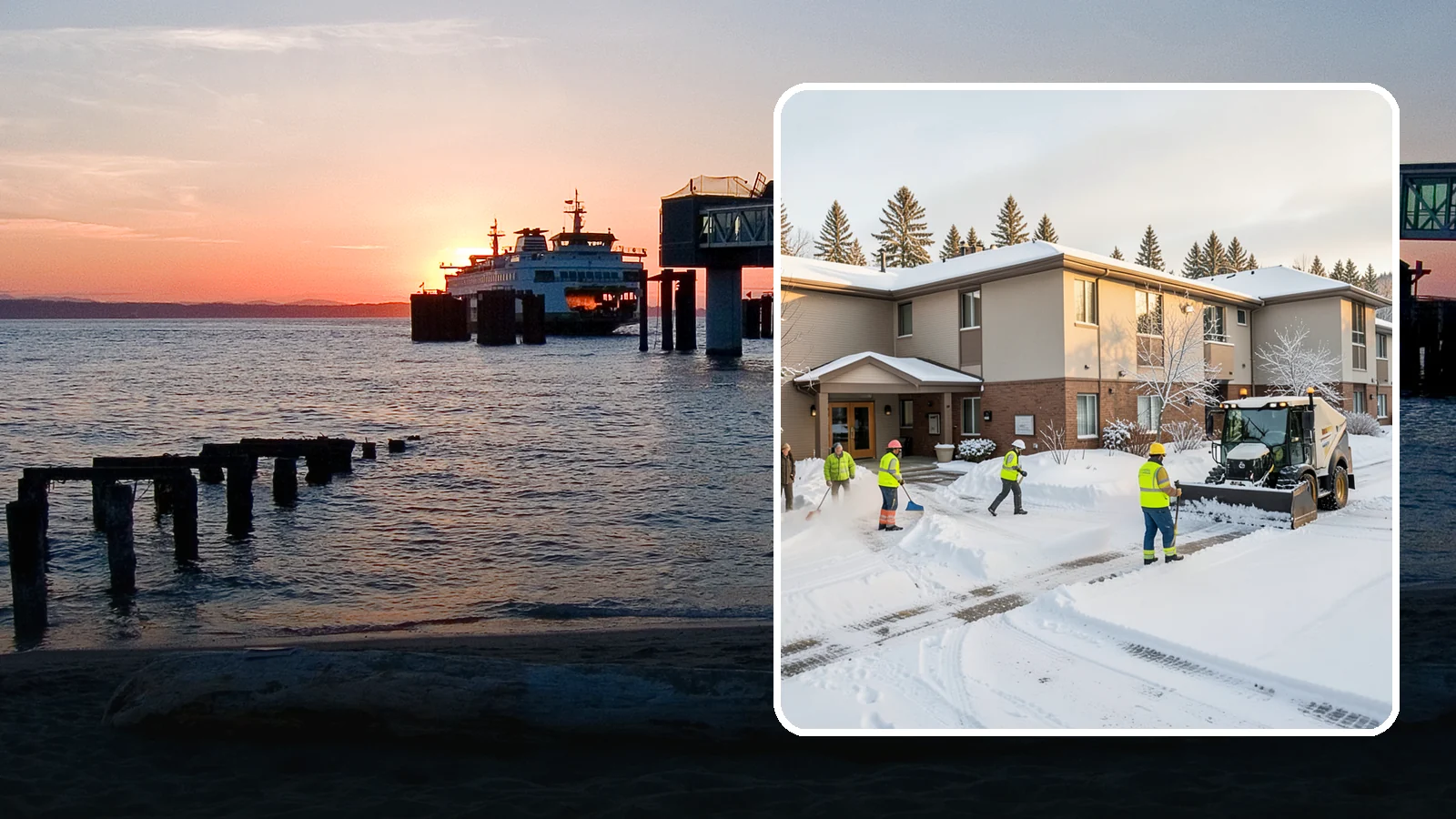 Property Management Snow Removal in Edmonds, Snohomish County, WA - We give Western Washington property managers one reliable snow partner for every building in their portfolio, with consistent...