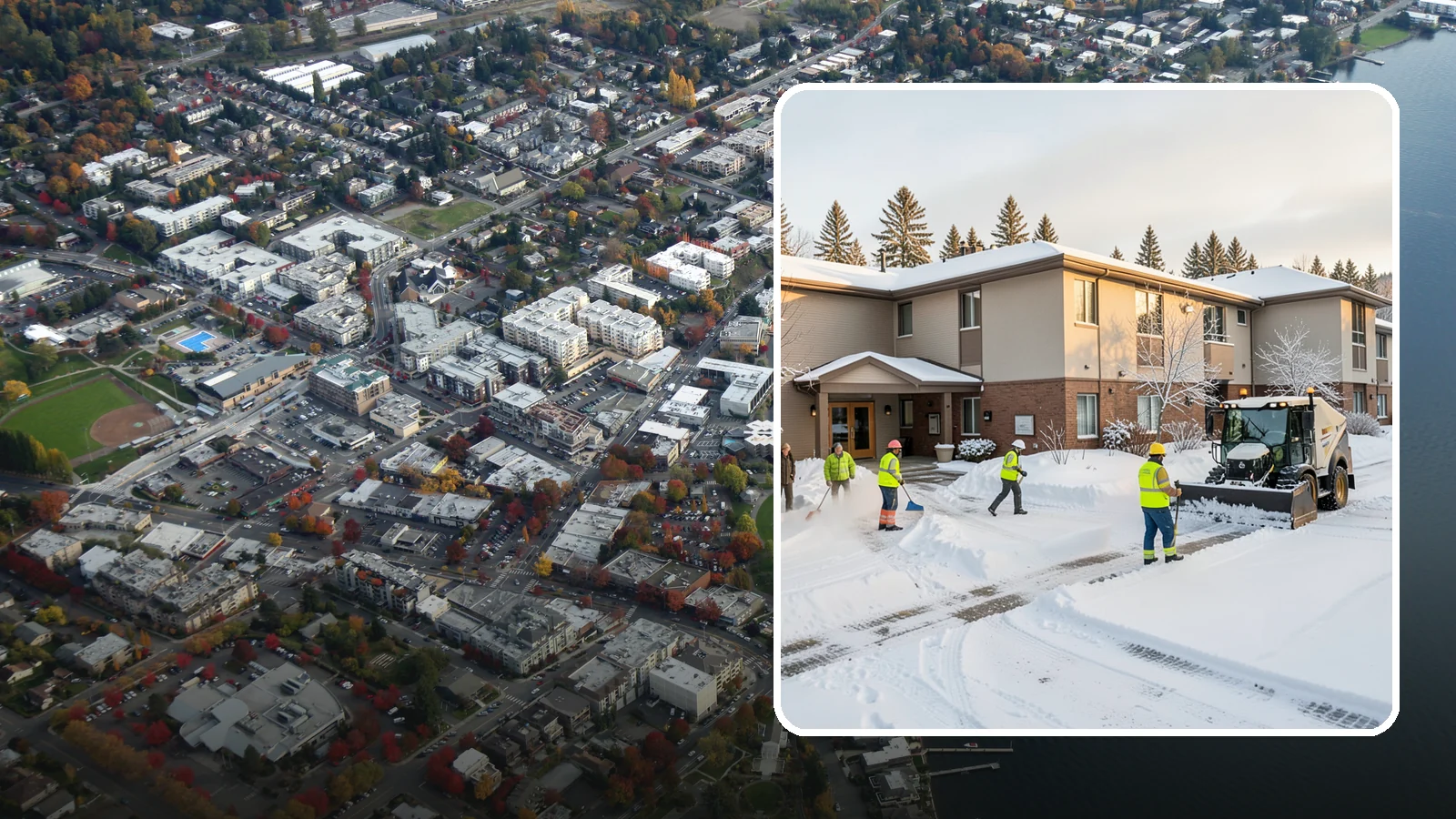 Property Management Snow Removal in Kirkland, King County, WA - We give Western Washington property managers one reliable snow partner for every building in their portfolio, with consistent...