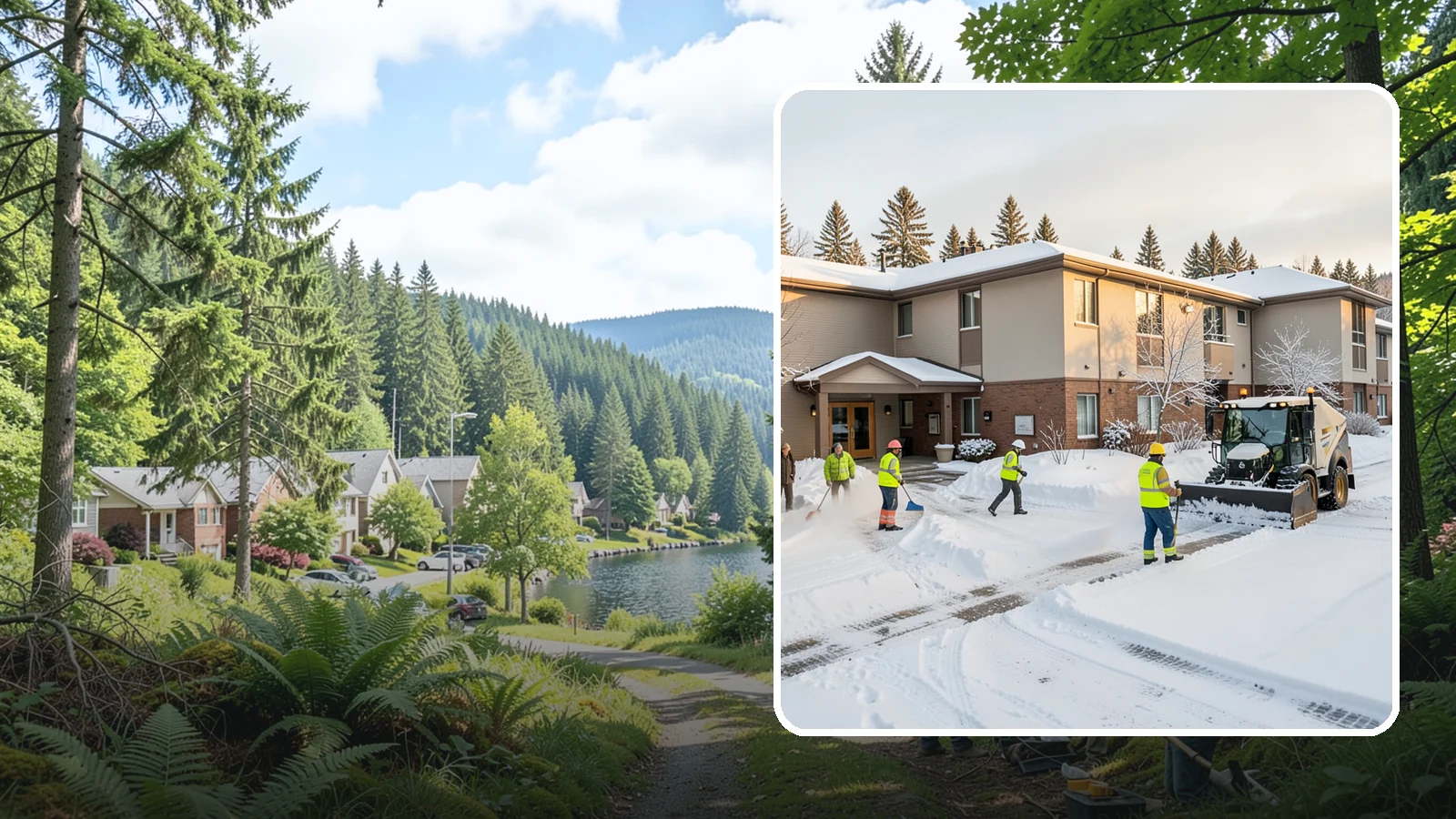 Property Management Snow Removal in Lake Forest Park, King County, WA - We give Western Washington property managers one reliable snow partner for every building in their portfolio, with consistent...