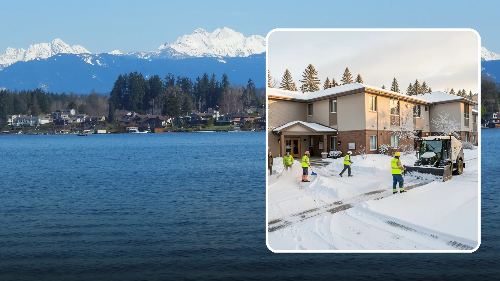 Property Management Snow Removal in Lake Stevens, Snohomish County, WA - We give Western Washington property managers one reliable snow partner for every building in their portfolio, with consistent...
