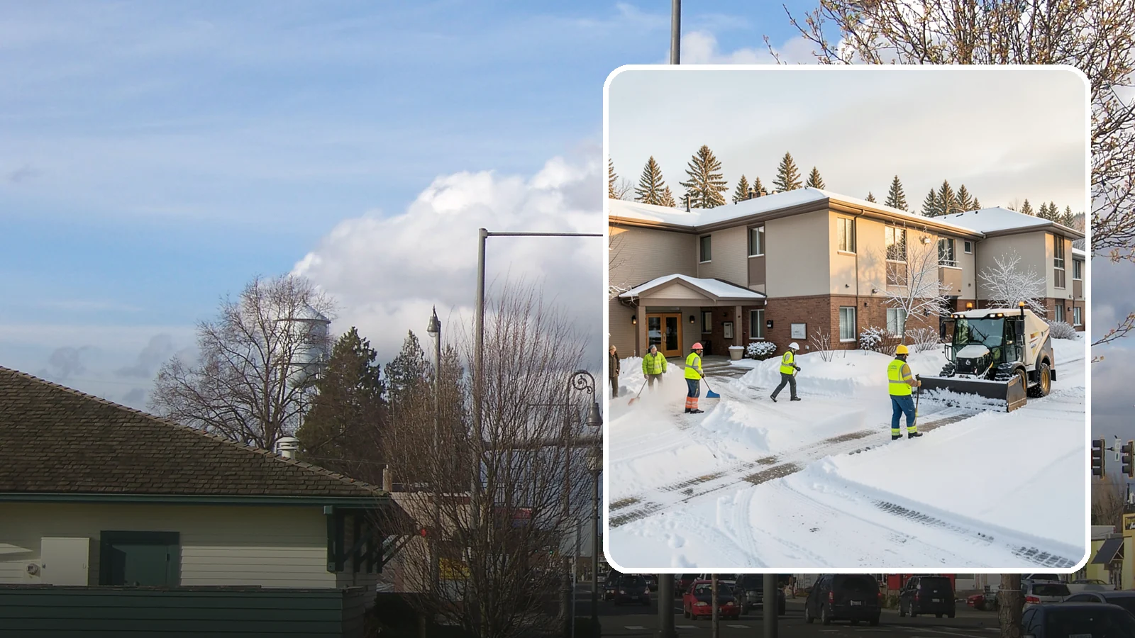 Property Management Snow Removal in Marysville, Snohomish County, WA - We give Western Washington property managers one reliable snow partner for every building in their portfolio, with consistent...