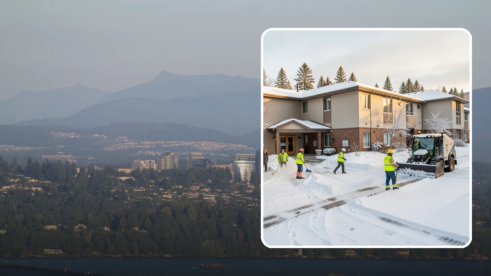 Property Management Snow Removal in Medina, King County, WA - We give Western Washington property managers one reliable snow partner for every building in their portfolio, with consistent...