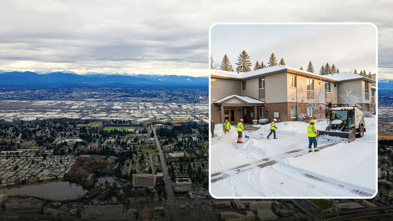 Property Management Snow Removal in SeaTac, King County, WA - We give Western Washington property managers one reliable snow partner for every building in their portfolio, with consistent...