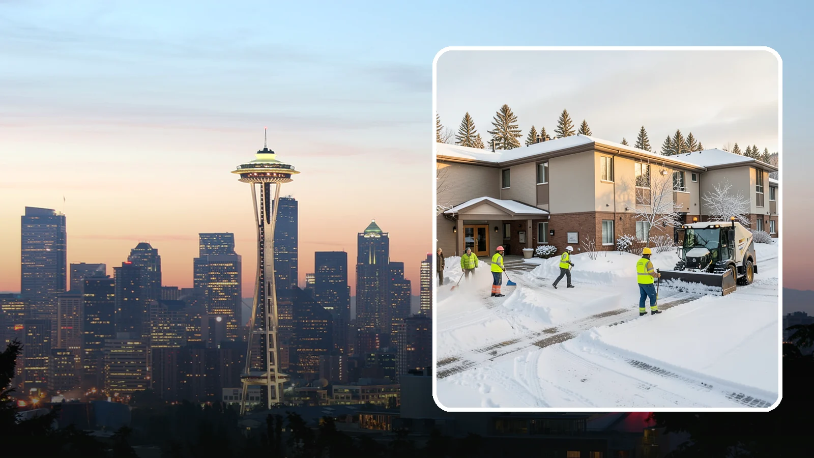 Property Management Snow Removal in Seattle, King County, WA - We give Western Washington property managers one reliable snow partner for every building in their portfolio, with consistent...