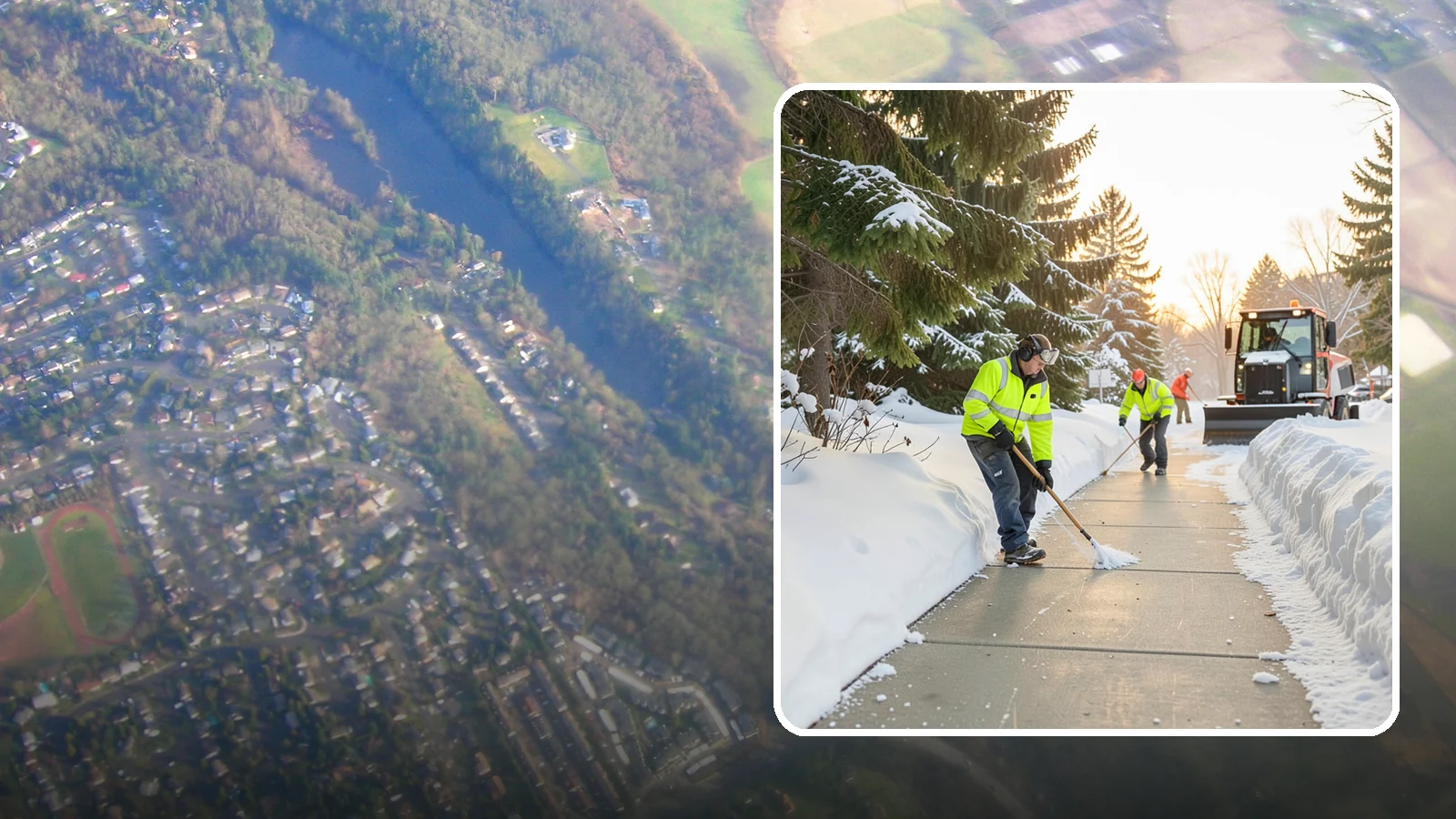 Public Sidewalk Clearing in Algona, King County, WA - We keep the public sidewalks fronting your property clear to meet local ordinances and protect pedestrians.