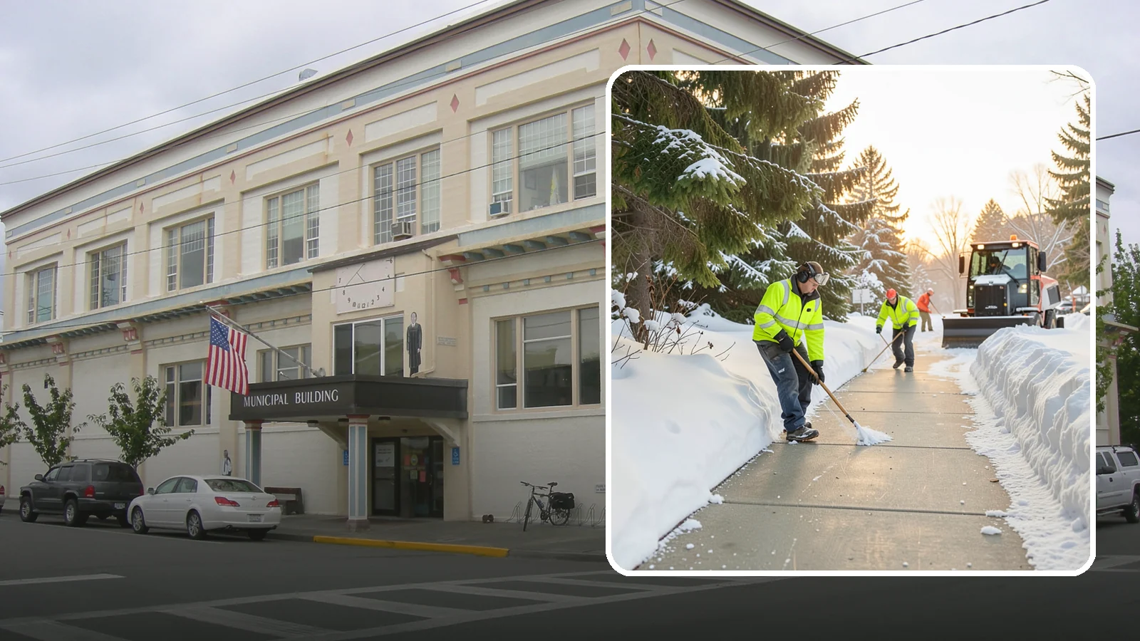 Public Sidewalk Clearing in Anacortes, Skagit County, WA - We keep the public sidewalks fronting your property clear to meet local ordinances and protect pedestrians.