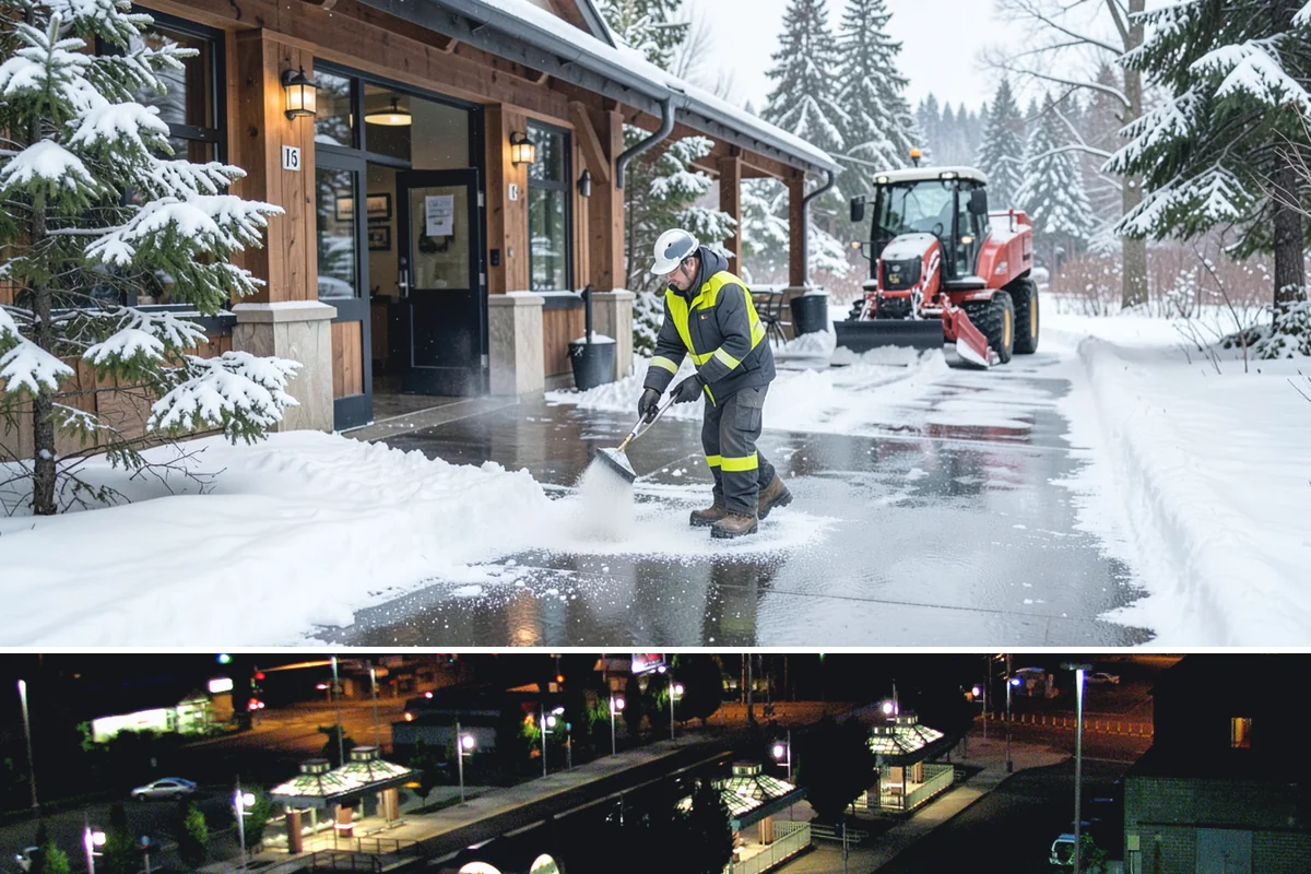 Public Sidewalk Clearing in Auburn, King County, WA - Public sidewalk clearing is required after every snowfall through the winter season.