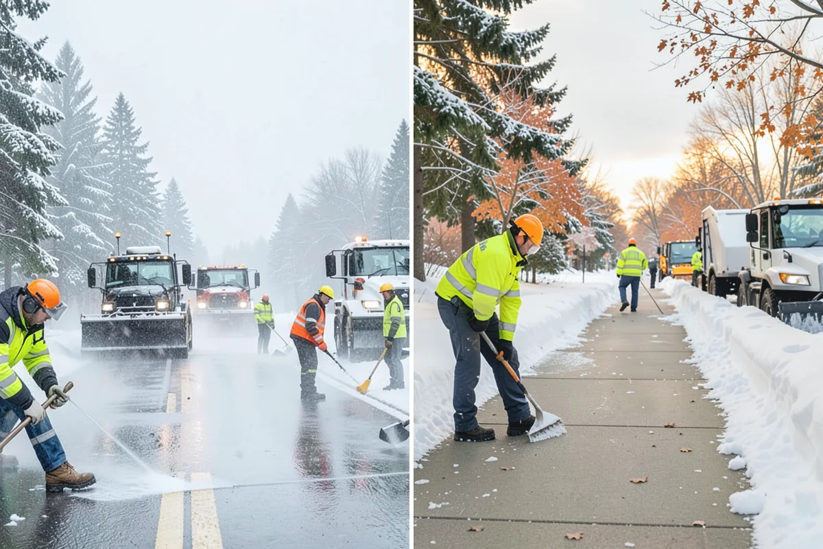 Public Sidewalk Clearing in Beaux Arts Village, King County, WA - We confirm the frontage and local clearing deadline