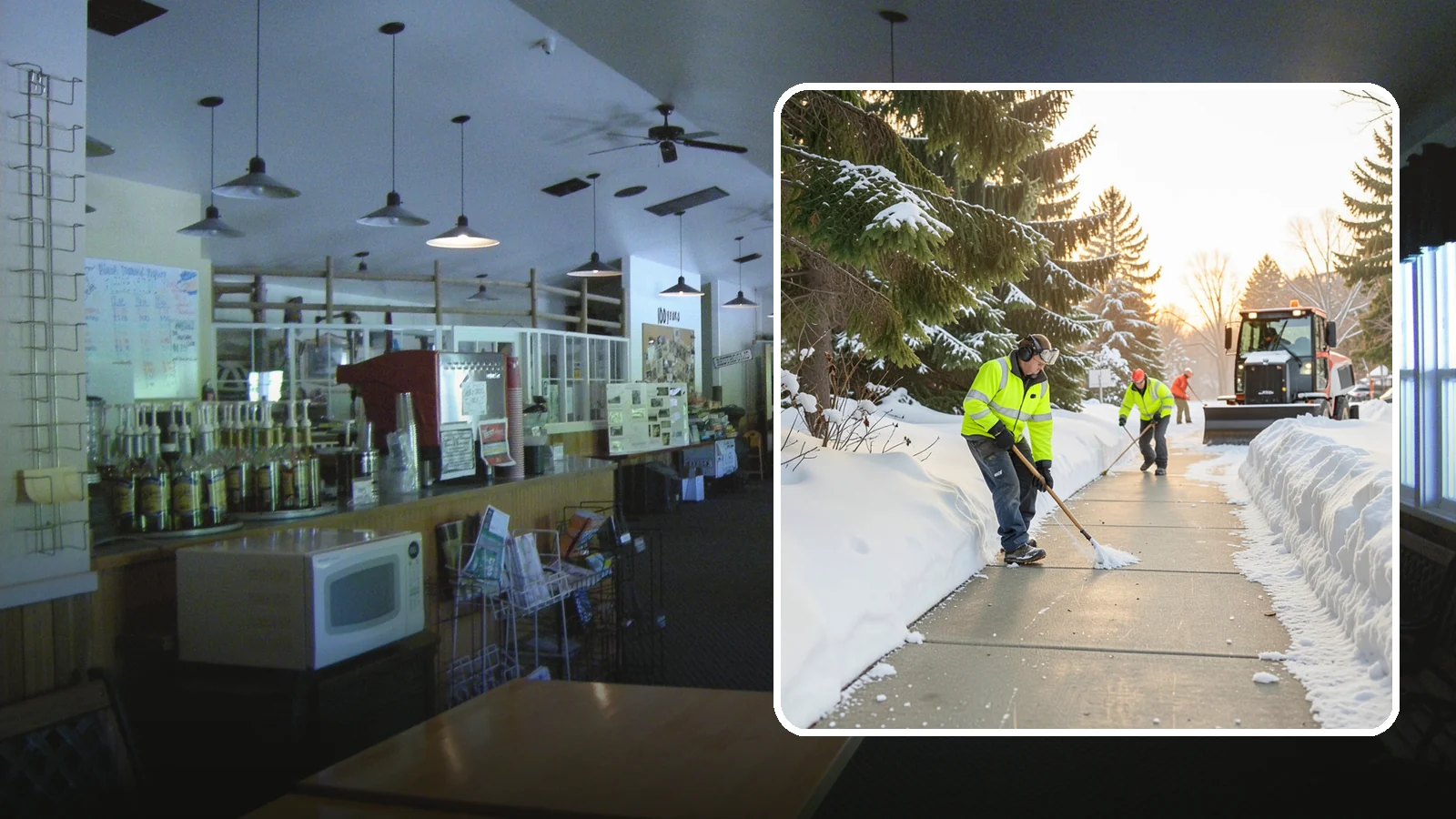 Public Sidewalk Clearing in Black Diamond, King County, WA - We keep the public sidewalks fronting your property clear to meet local ordinances and protect pedestrians.