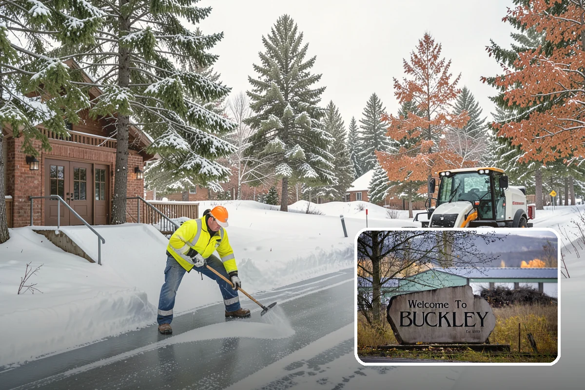 Public Sidewalk Clearing in Buckley, Pierce County, WA - Keeps you compliant with local ordinances
