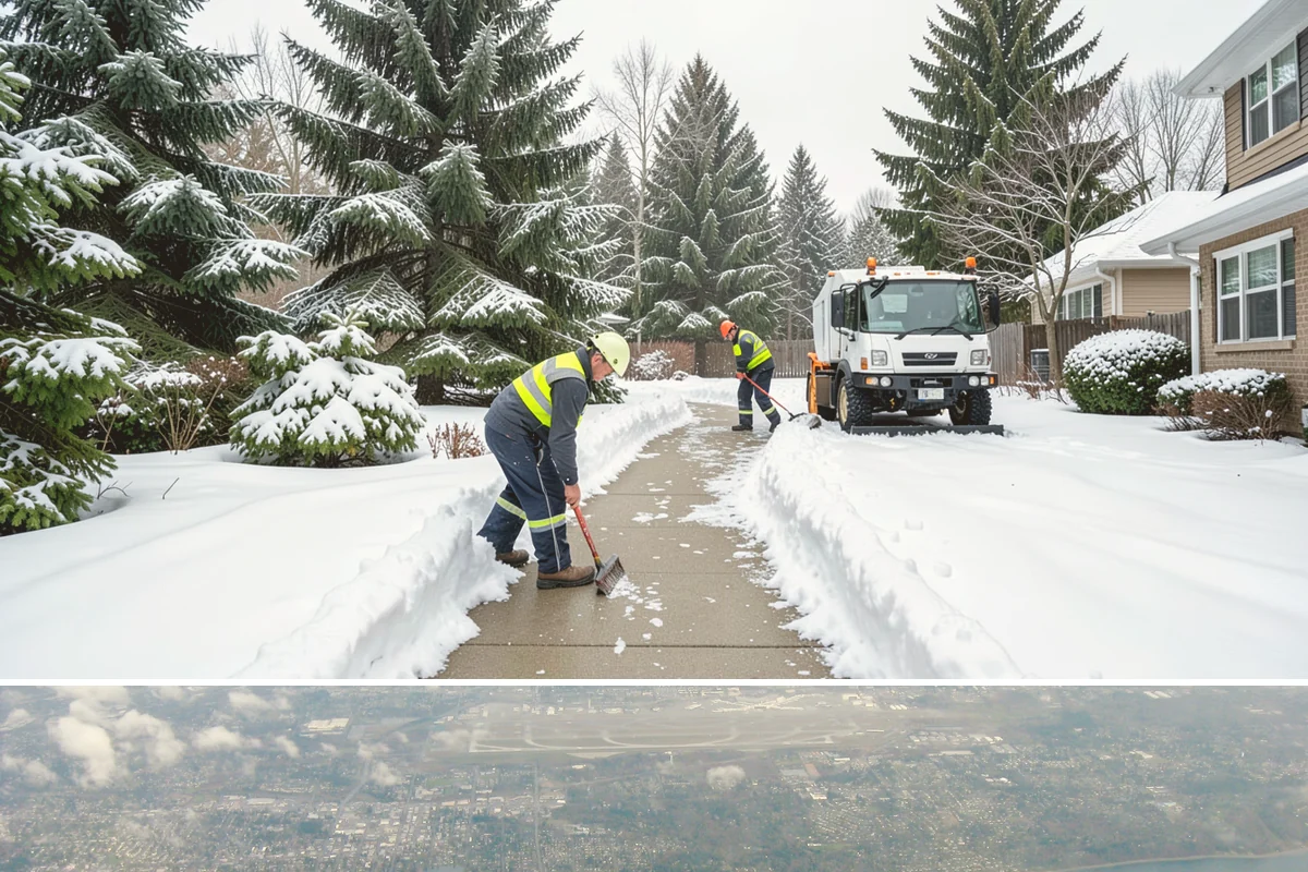 Public Sidewalk Clearing in Burien, King County, WA - Public sidewalk clearing is required after every snowfall through the winter season.