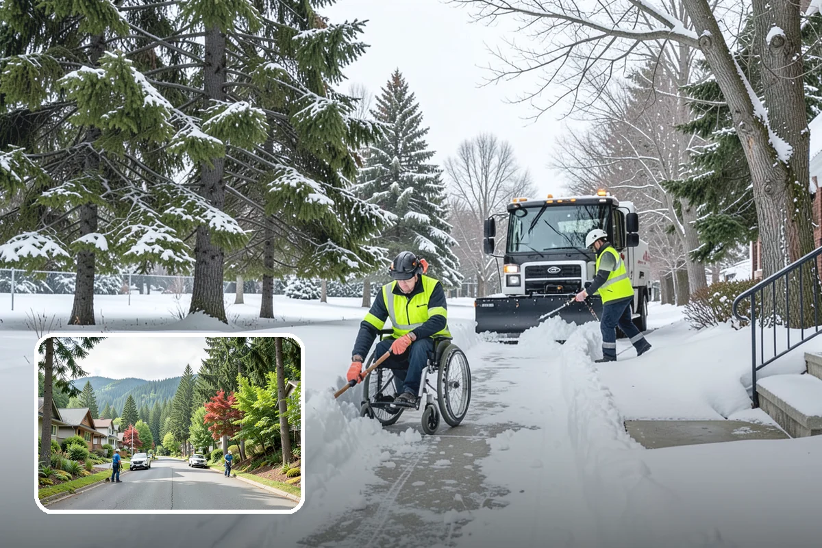 Public Sidewalk Clearing in Darrington, Snohomish County, WA - Keeps you compliant with local ordinances
