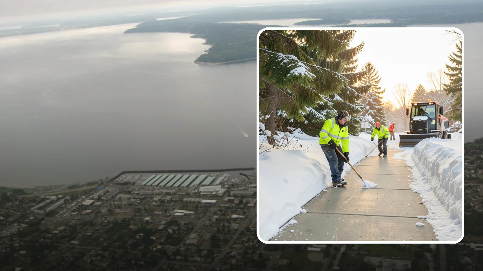 Public Sidewalk Clearing in Des Moines, King County, WA - We keep the public sidewalks fronting your property clear to meet local ordinances and protect pedestrians.