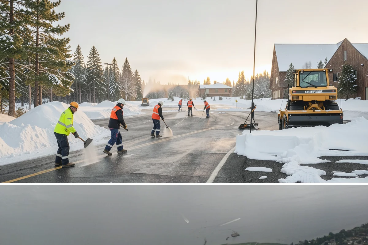 Public Sidewalk Clearing in Des Moines, King County, WA - Public sidewalk clearing is required after every snowfall through the winter season.