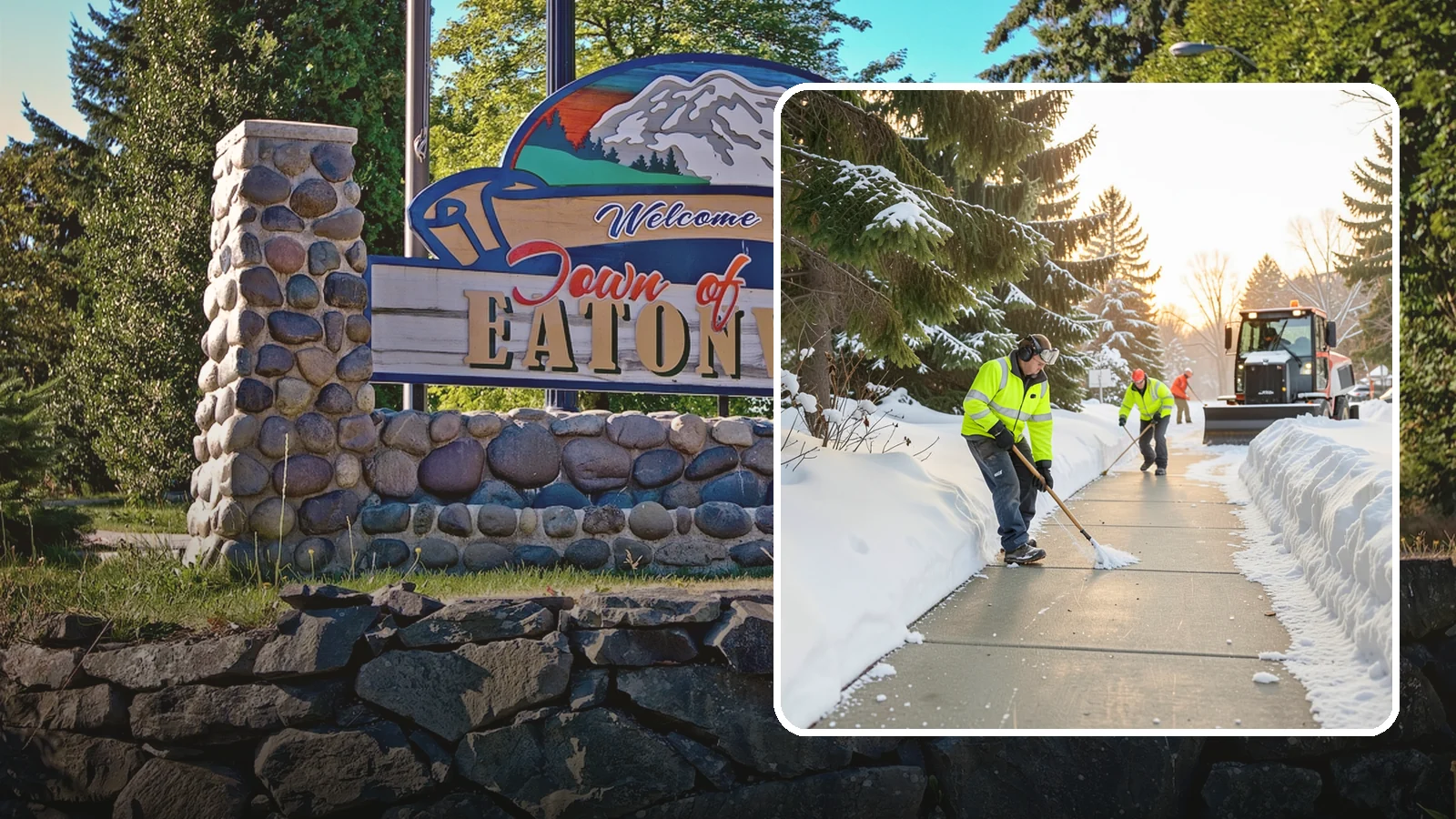 Public Sidewalk Clearing in Eatonville, Pierce County, WA - We keep the public sidewalks fronting your property clear to meet local ordinances and protect pedestrians.
