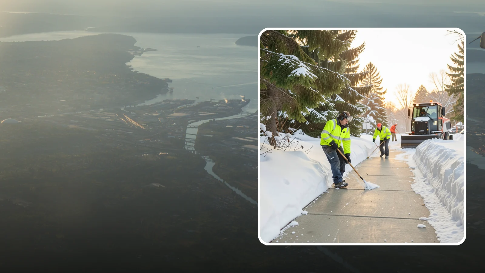 Public Sidewalk Clearing in Fife, Pierce County, WA - We keep the public sidewalks fronting your property clear to meet local ordinances and protect pedestrians.