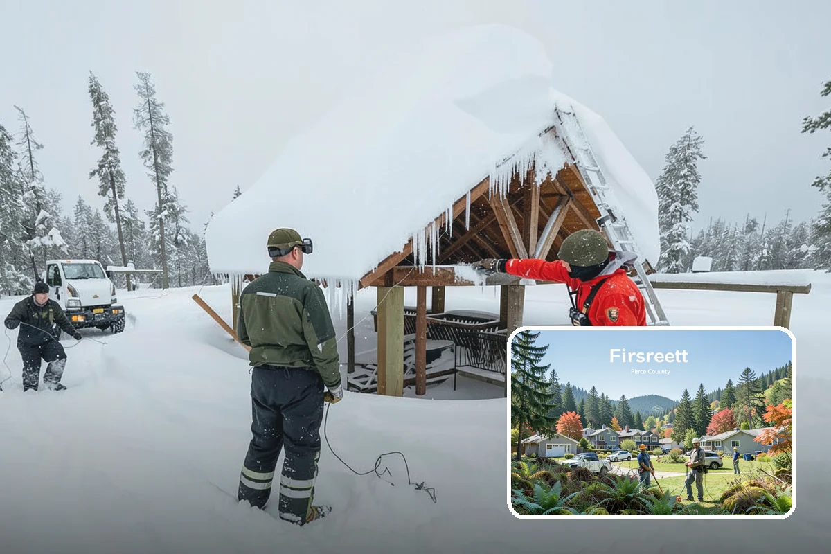 Public Sidewalk Clearing in Fircrest, Pierce County, WA - Keeps you compliant with local ordinances
