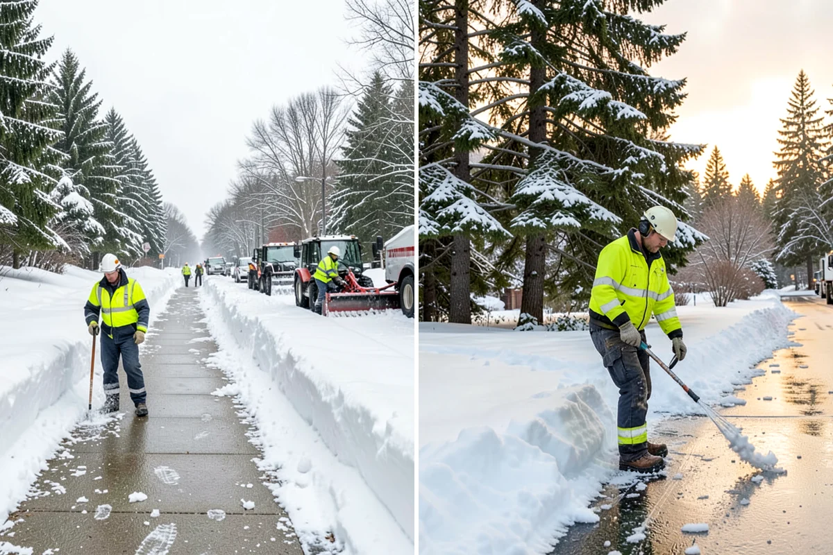Public Sidewalk Clearing in Hunts Point, King County, WA - We confirm the frontage and local clearing deadline