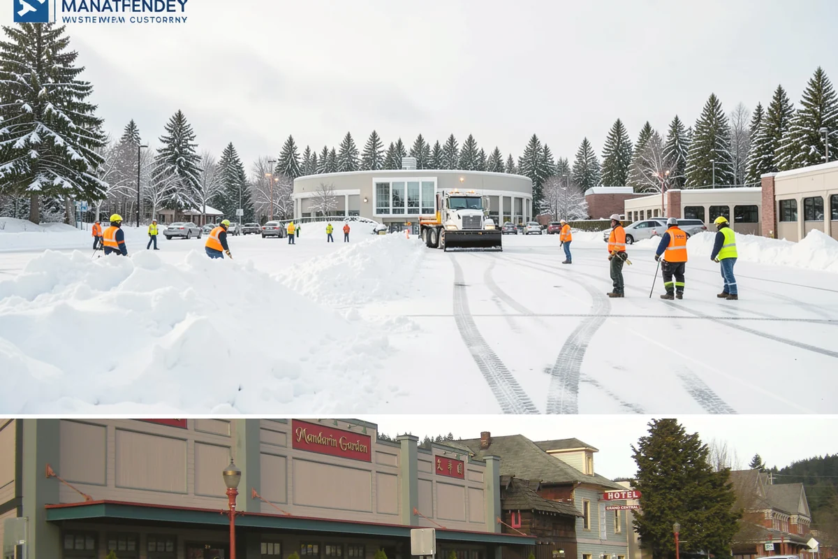 Public Sidewalk Clearing in Issaquah, King County, WA - Public sidewalk clearing is required after every snowfall through the winter season.