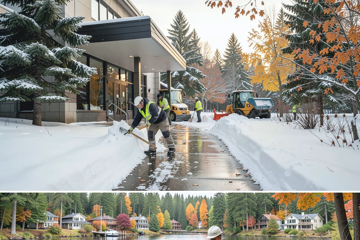 Public Sidewalk Clearing in La Conner, Skagit County, WA - Public sidewalk clearing is required after every snowfall through the winter season.