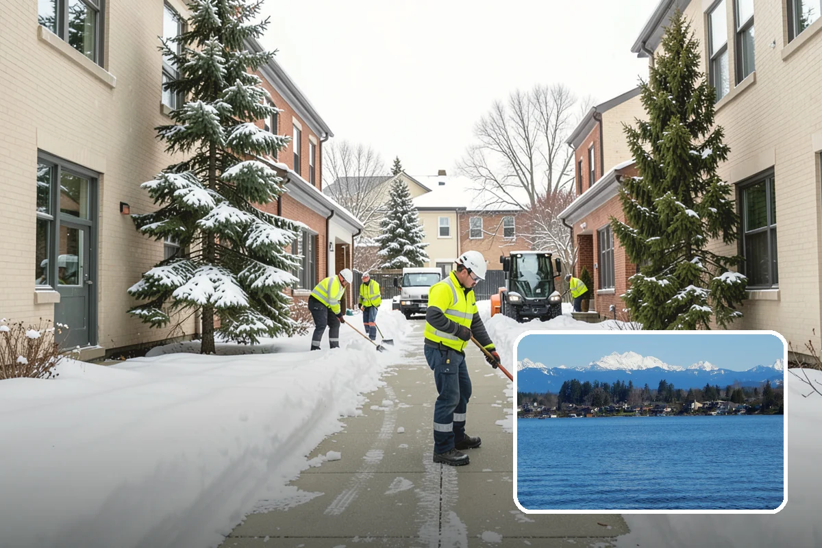 Public Sidewalk Clearing in Lake Stevens, Snohomish County, WA - Keeps you compliant with local ordinances