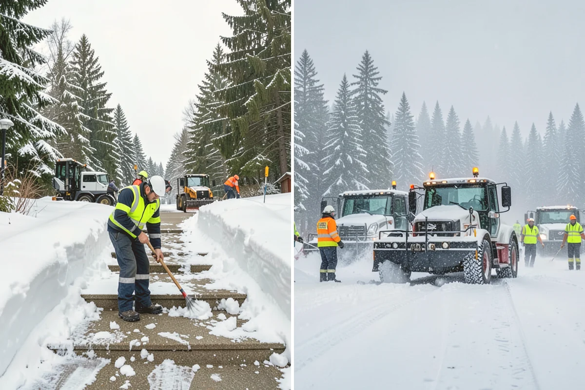 Public Sidewalk Clearing in Langley, Island County, WA - We confirm the frontage and local clearing deadline