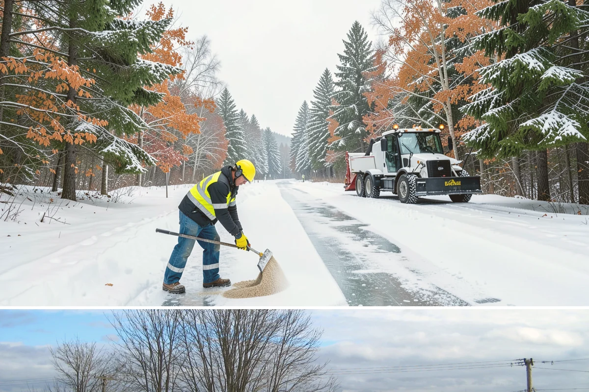 Public Sidewalk Clearing in Langley, Island County, WA - Public sidewalk clearing is required after every snowfall through the winter season.