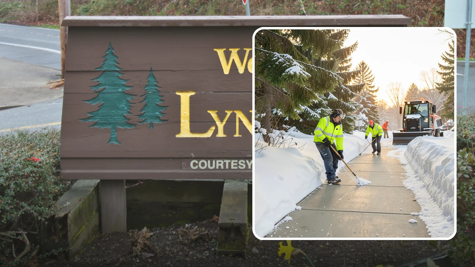 Public Sidewalk Clearing in Lynnwood, Snohomish County, WA - We keep the public sidewalks fronting your property clear to meet local ordinances and protect pedestrians.