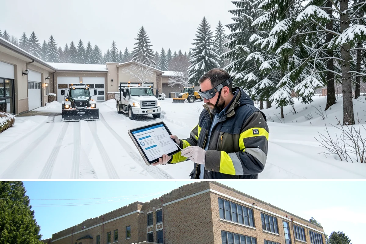 Public Sidewalk Clearing in Maple Valley, King County, WA - Public sidewalk clearing is required after every snowfall through the winter season.