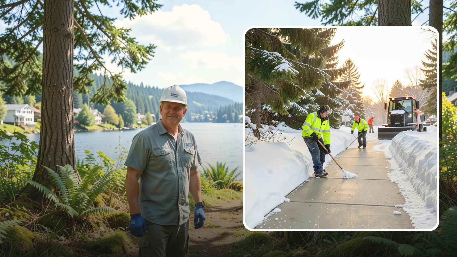 Public Sidewalk Clearing in Milton, King County, WA - We keep the public sidewalks fronting your property clear to meet local ordinances and protect pedestrians.