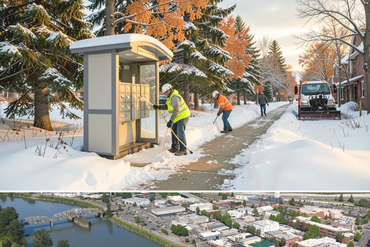 Public Sidewalk Clearing in Mount Vernon, Skagit County, WA - Public sidewalk clearing is required after every snowfall through the winter season.