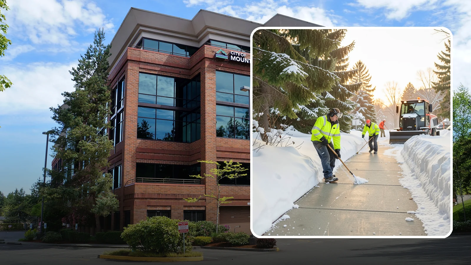 Public Sidewalk Clearing in Mountlake Terrace, Snohomish County, WA - We keep the public sidewalks fronting your property clear to meet local ordinances and protect pedestrians.