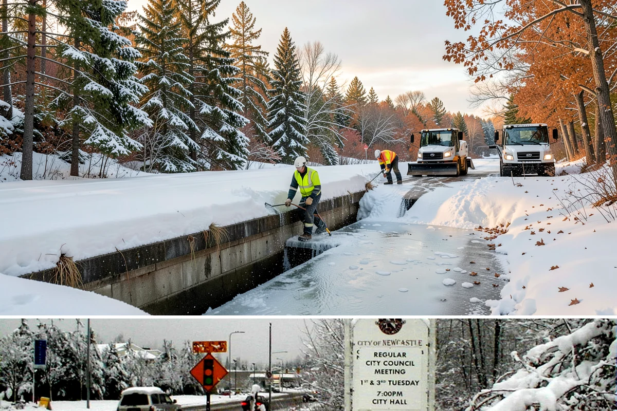 Public Sidewalk Clearing in Newcastle, King County, WA - Public sidewalk clearing is required after every snowfall through the winter season.