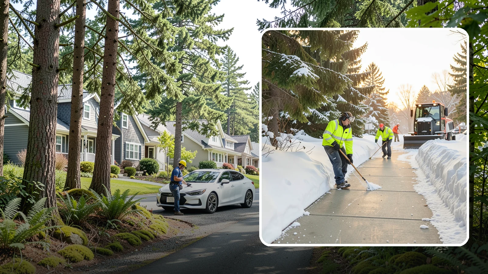 Public Sidewalk Clearing in Normandy Park, King County, WA - We keep the public sidewalks fronting your property clear to meet local ordinances and protect pedestrians.