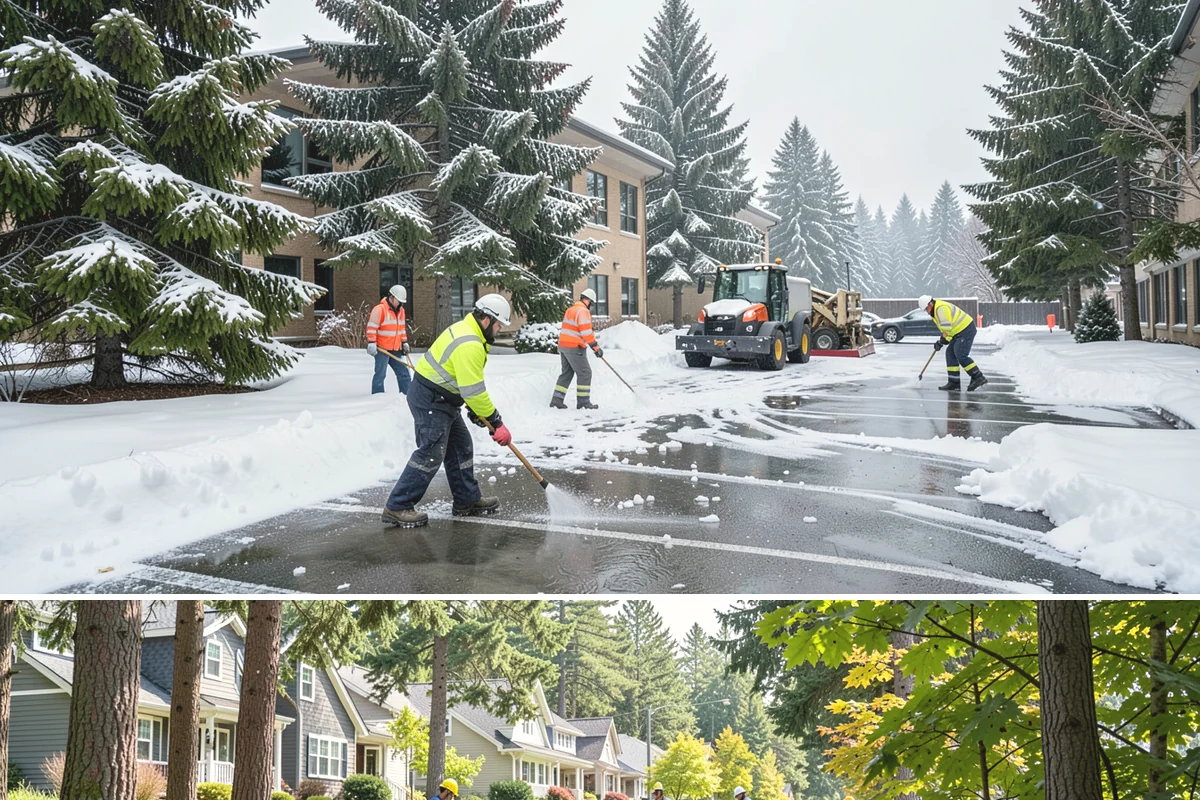 Public Sidewalk Clearing in Normandy Park, King County, WA - Public sidewalk clearing is required after every snowfall through the winter season.