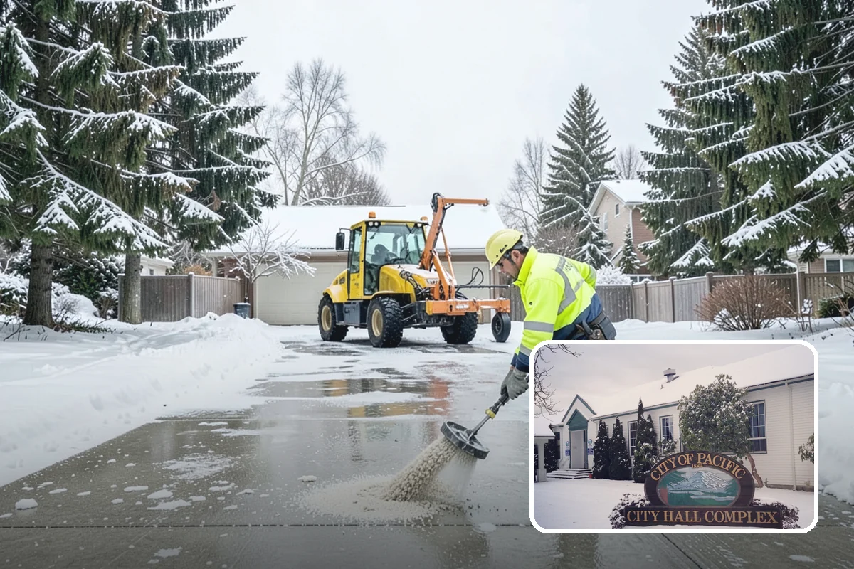 Public Sidewalk Clearing in Pacific, King County, WA - Keeps you compliant with local ordinances